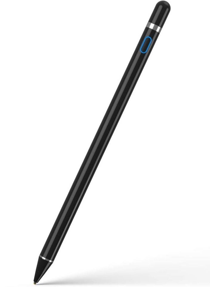ELTRAZONE قلم ستايلس نشط متوافق مع شاشات اللمس iOS و Android، قلم رقمي لجهاز iPad، الهاتف المحمول والتابلت، قلم ستايلس لجهاز iPad، iPad Pro/Air/Mini، iPhone، قلم سعوي للكتابة والرسم، أسود - Image 1