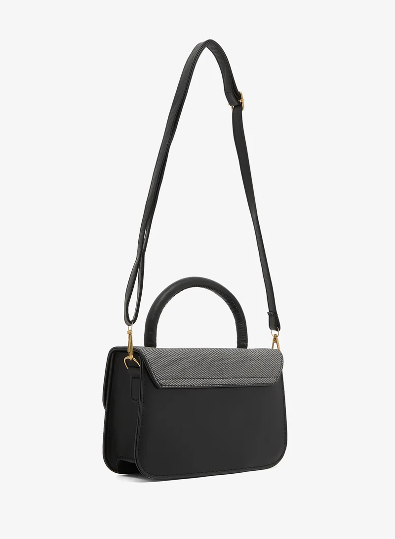 Khizana Shimmer Detail Top Handle Satchel