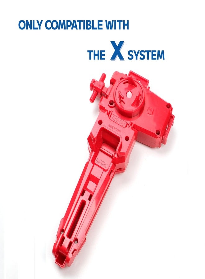 AIBREAY 2 Pack X String Launchers, X Winder Launcher with Grip, Two Launch Mode, Only Work with X Right Spinning Top(Red+Black) - Image 4