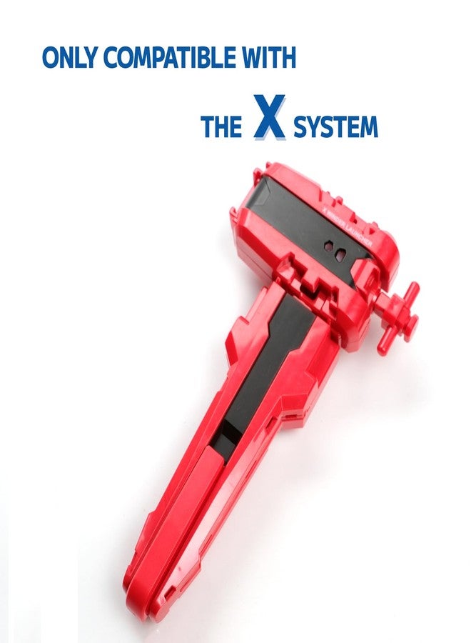 AIBREAY 2 Pack X String Launchers, X Winder Launcher with Grip, Two Launch Mode, Only Work with X Right Spinning Top(Red+Black) - Image 5