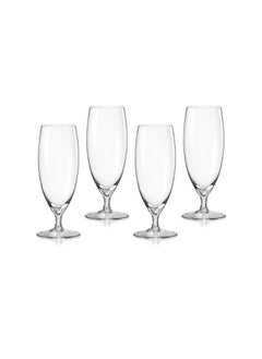 Crystalex Crystalex Goblet Beer Glass 550ml, Crystalline (Pack of 4) 