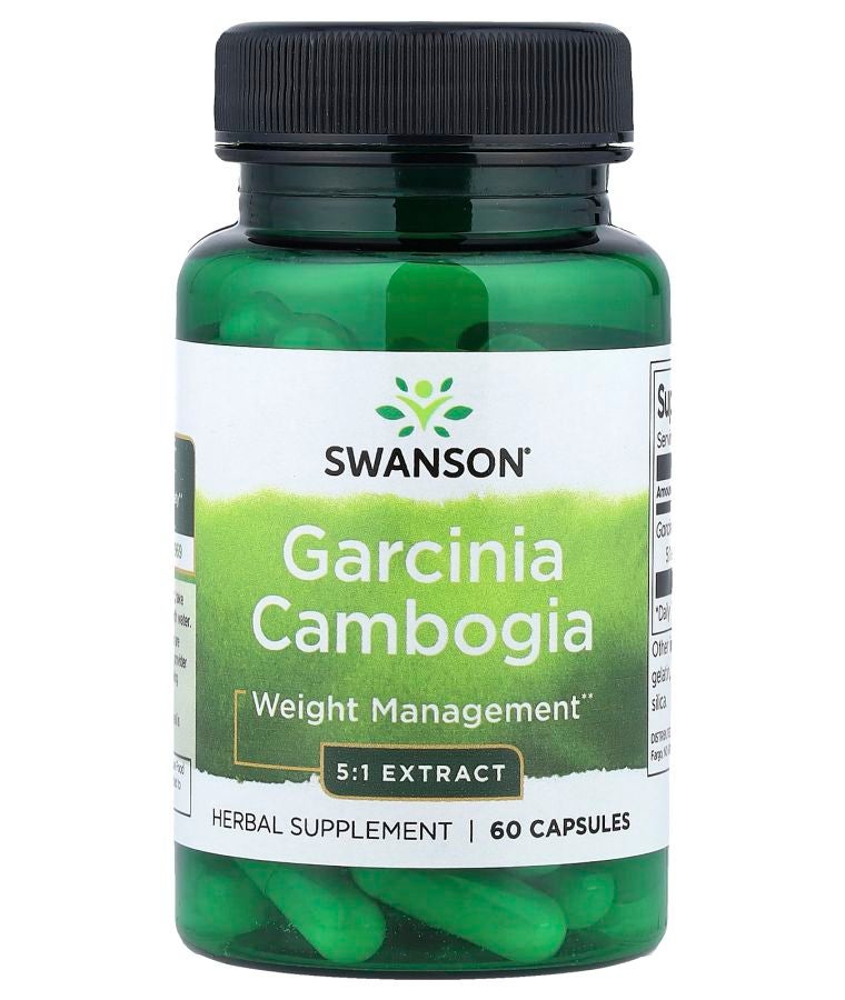 SWANSON مستخلص غارسينيا كامبوجيا 5:1 60 كبسولة (80 ملغ لكل كبسولة)