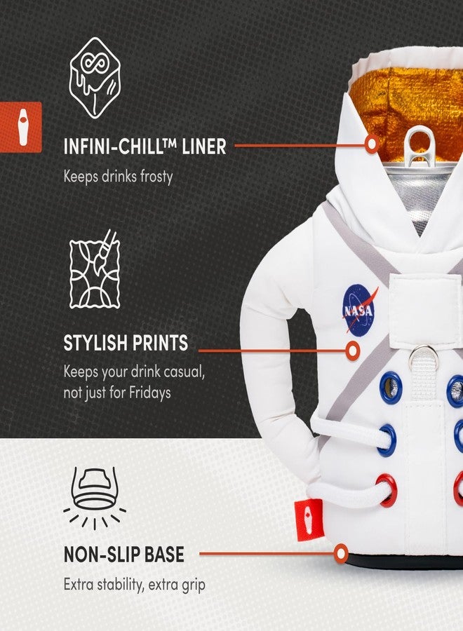 Puffin - The Space Suit Jacket - Insulated 12 oz and16 oz Can Cooler I Beer Bottle & Soda Can Insulator, Keep Drinks and Beverages Cold - Forest Green/Sandy White - Image 5