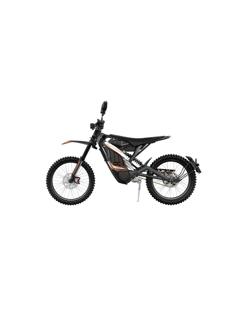 Kugoo Wish 04 Electric Dirt Bike 2026 - 3700W Brushless Motor - 67.2V 36Ah Battery - Max Speed 80km/h - Range up to 70km - Black - Image 4