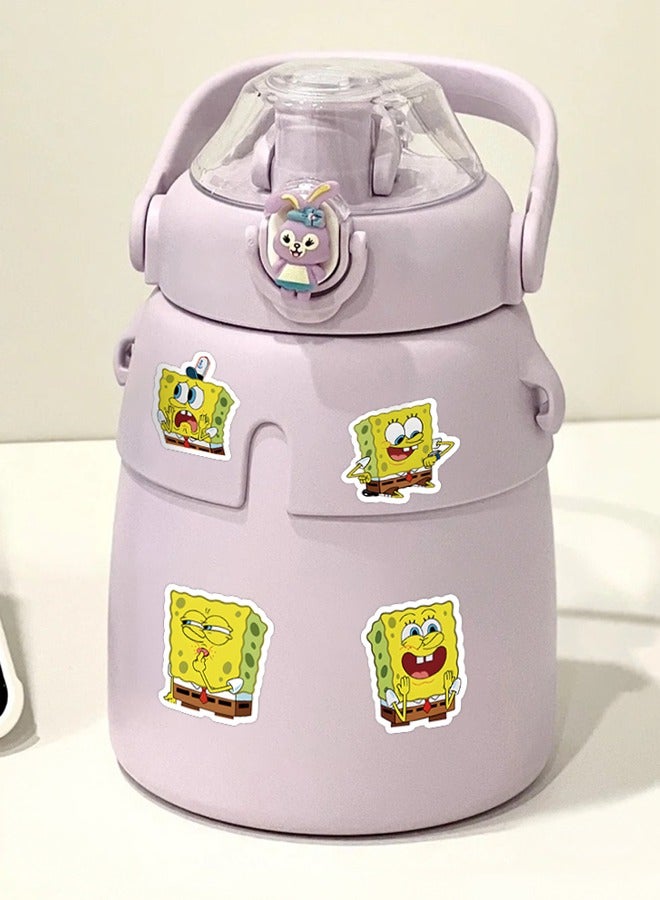 60 PCS Sponge Stickers Cute Stickers Waterproof Vinyl Stickers Water Bottle Laptop Skateboard Computer Stickers for Kids Teens Adults - Image 3