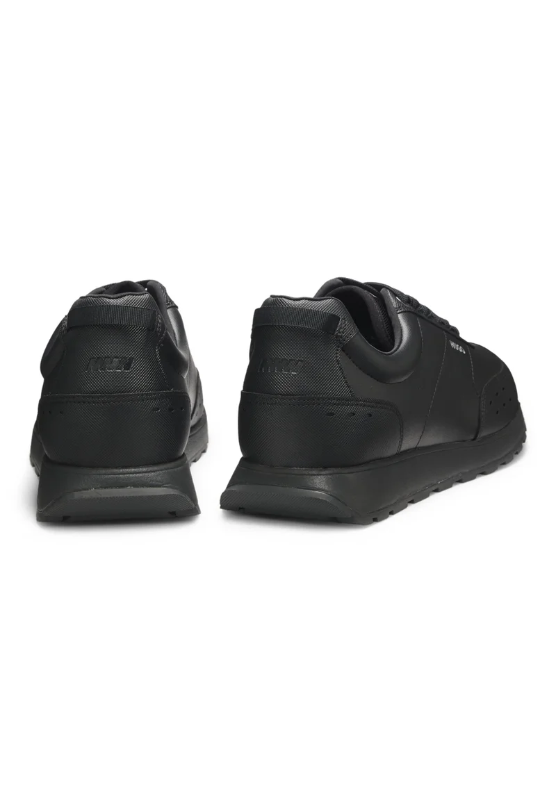 هوجو Running-inspired trainers in faux leather with structured details