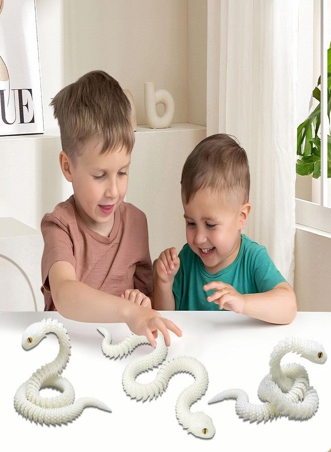 Binvin 3D Printed Animals-Snake Viper,3D Printed Snake Toys 3D Printed Articulated Snake 3D Printed Animals Animal Model Ornaments Creative Funny Toy Festival Gift for Frends (Black Green, 24 Inch) - Image 5