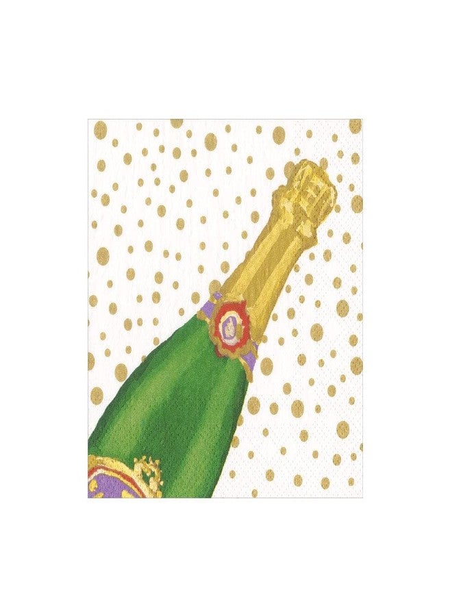 Caspari Sparkling Boxed Cocktail Napkins in White - 40 Per Box