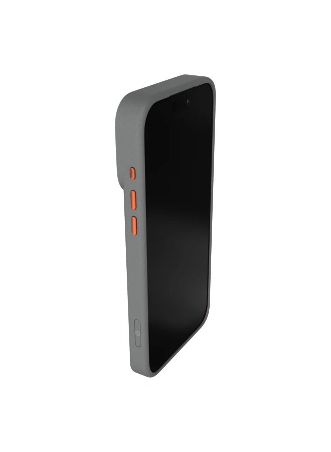 Kajsa iPhone 17 Pro Max Laser Cut Protective Case – Splendid Series (Gray Orange Color) - Image 4