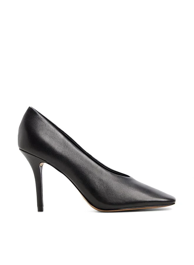Velia Ladies Black Heeled Shoes
