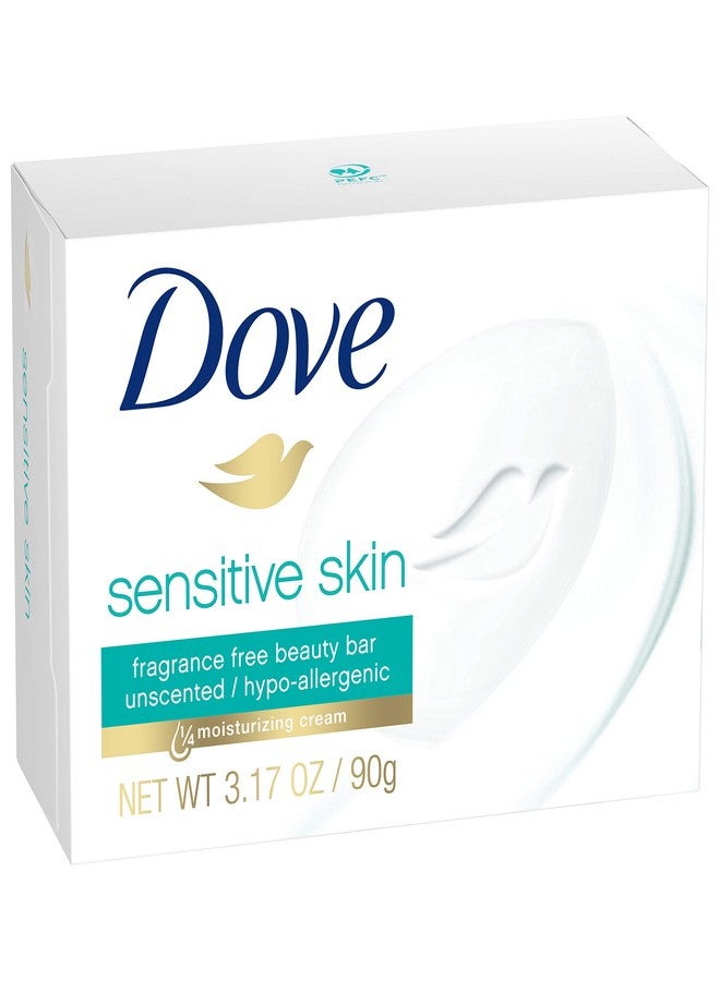 Dove, Bar Soap for Sensitive Skin 3.15 oz 25.2 Ounce, (Pack of 8) - Image 2