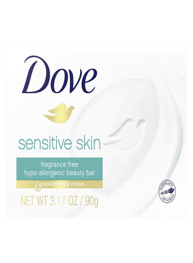 Dove, Bar Soap for Sensitive Skin 3.15 oz 25.2 Ounce, (Pack of 8) - Image 1
