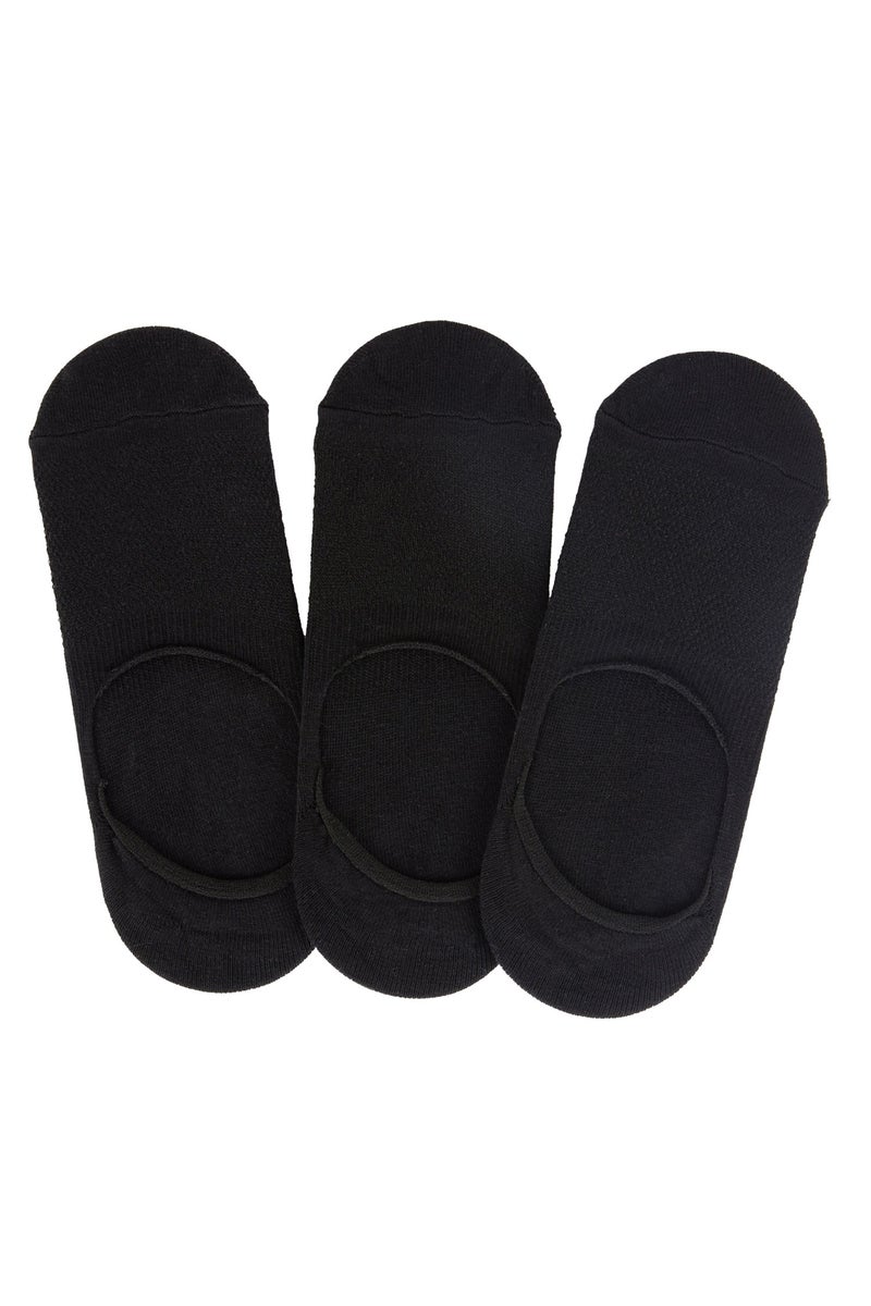 DeFacto Black Woman Ballet Socks 3 Pack Casual - Image 5
