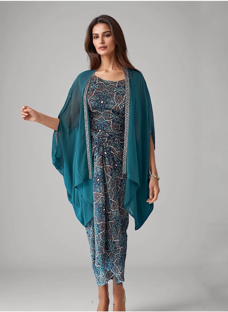 ECSTACY cape skirt set