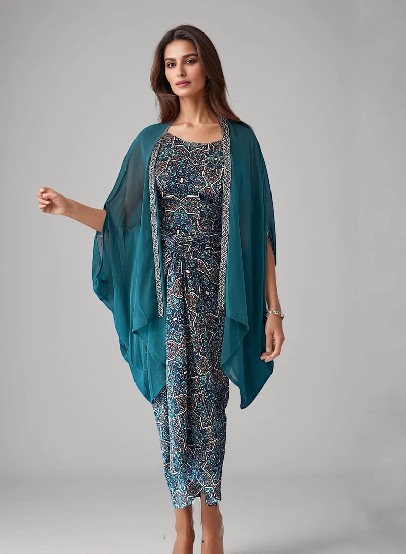 ECSTACY cape skirt set