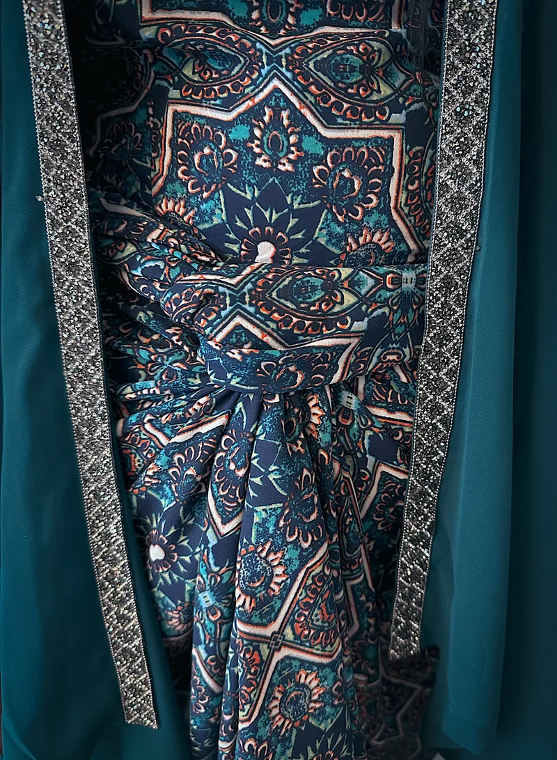 إكستاسي cape skirt set