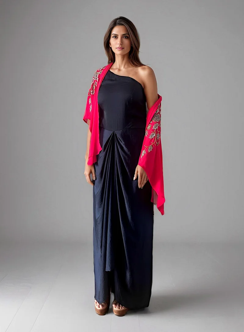 ECSTACY cape skirt set