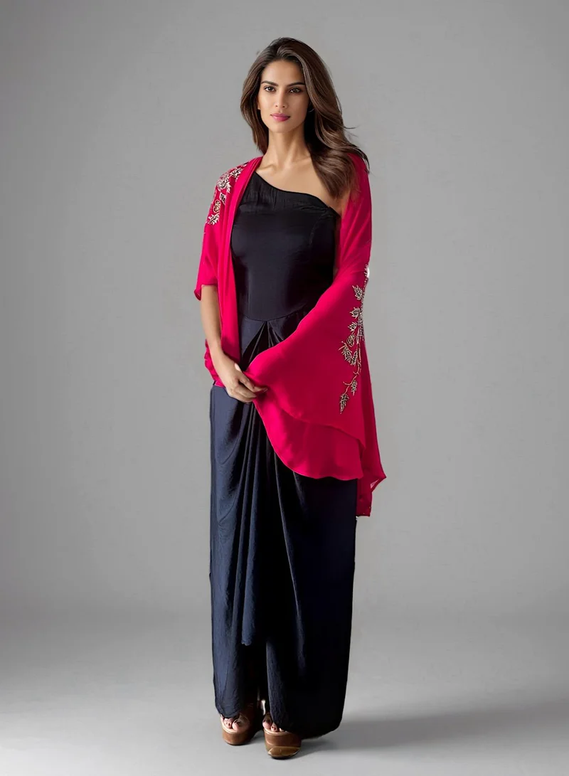 ECSTACY cape skirt set