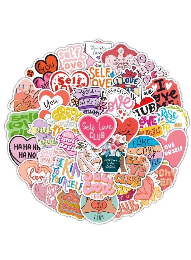 NIBEMINENT 50 Pcs Kpop Self-Care Deco Kit Waterproof Stickers, High Definition Printing Bright Colors, Suitable for Laptop Skateboard Luggage Water Bottle Guitar DIY - Image 2