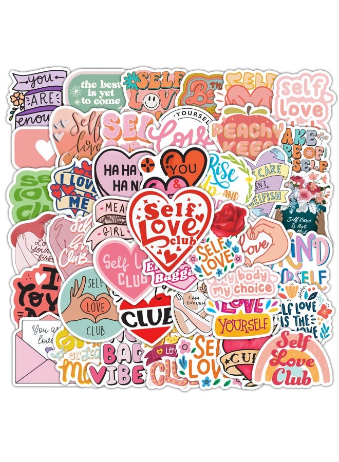 NIBEMINENT 50 Pcs Kpop Self-Care Deco Kit Waterproof Stickers, High Definition Printing Bright Colors, Suitable for Laptop Skateboard Luggage Water Bottle Guitar DIY - Image 1