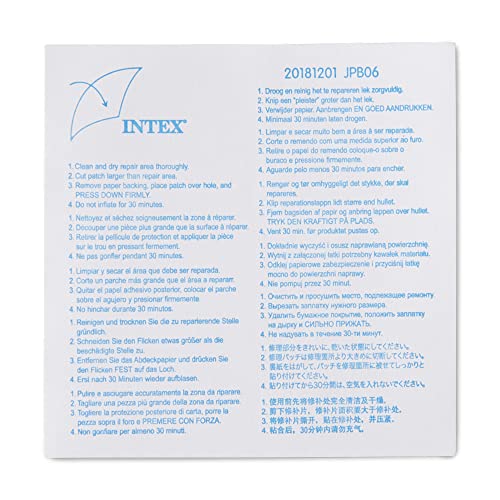 Intex Wet Vinyl Plastic Repair Patch. 6 Count - Image 3