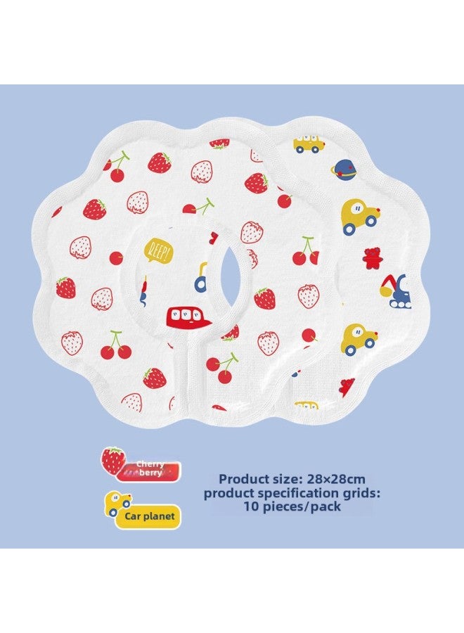 Baby Disposable Placemat Individual Packaging Baby Wash-free Cute Dining Chair Table Mat-color: - Waterproof And Water-absorbent - Individually Packaged-Specifications:Disposable Saliva Towel-mixed - Image 1