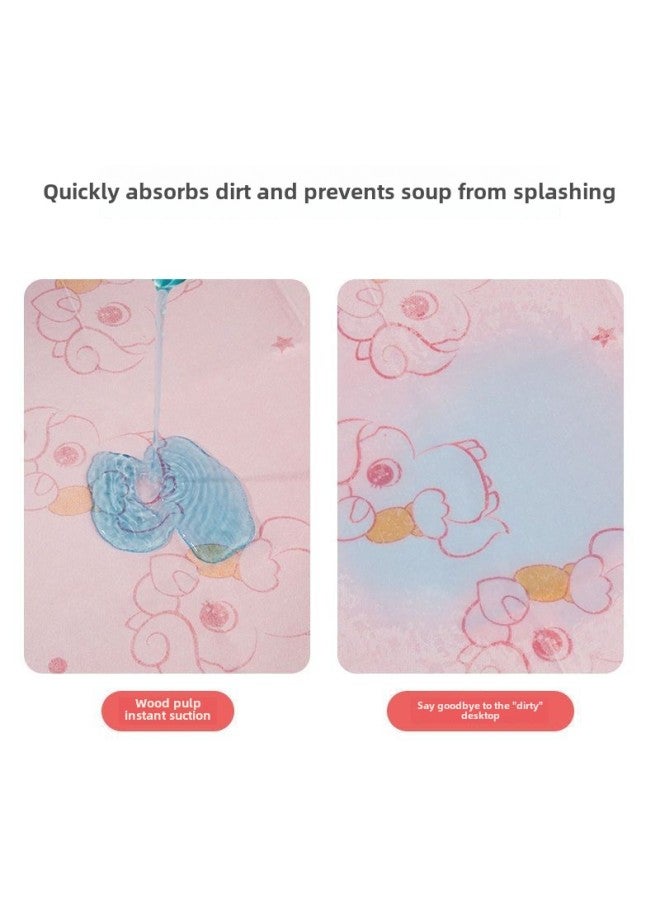 Baby Disposable Placemat Individual Packaging Baby Wash-free Cute Dining Chair Table Mat-color: - Waterproof And Water-absorbent - Individually Packaged-Specifications:Disposable Saliva Towel-mixed - Image 5