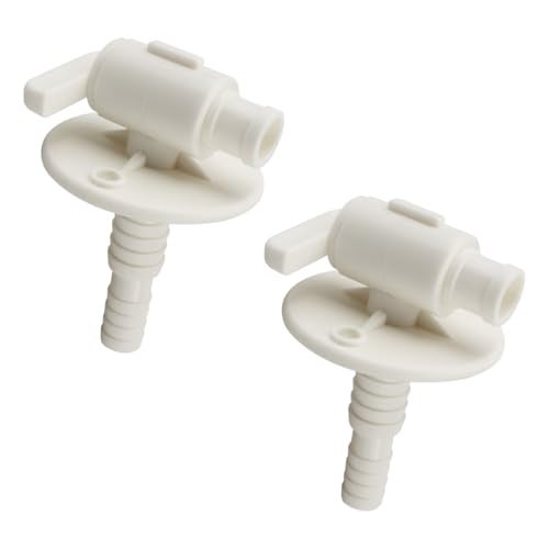 UnibLn RVCamperTrailer for Camco low point drain valve fresh water tank drain valve for rv with easy release Fits 38 or 12 Hose Replacement Part2pcs - Image 1