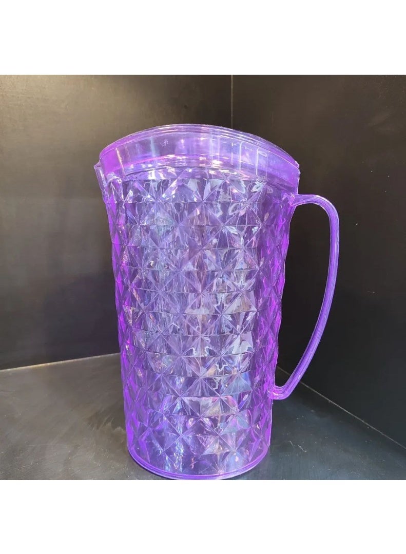 دورق أكريليك بتصميم كريستالي أنيق، خفيف ومقاوم للكسر لتقديم المشروبات بأناقة. - Image 5