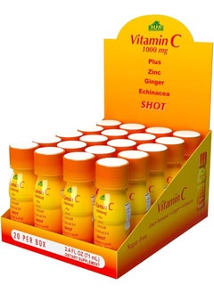 (Pack of 20) Vitamin C Shot 1000mg, 2.4 fl oz each Bottle