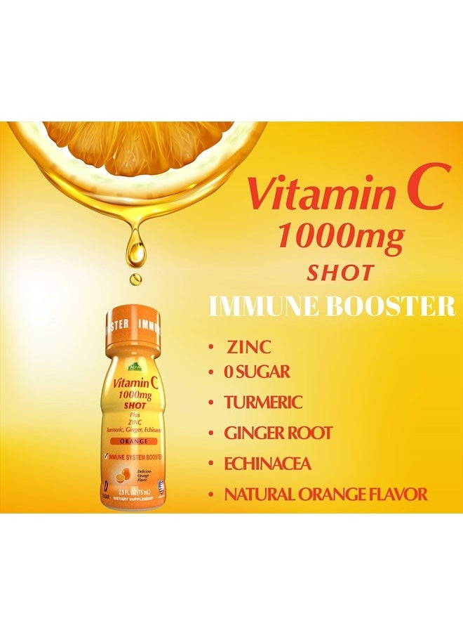 alfa vitamins - (Pack of 20) Vitamin C Shot 1000mg, 2.4 fl oz each Bottle - Image 1