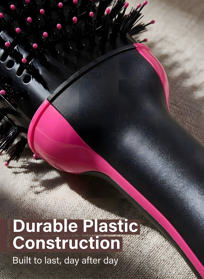 Beauenty Hair Dryer Styler Volumizer and Hot Air BrushBrush One-Step Blow Dryer Brush for Styling and Frizz Control, Black and Pink - Image 3