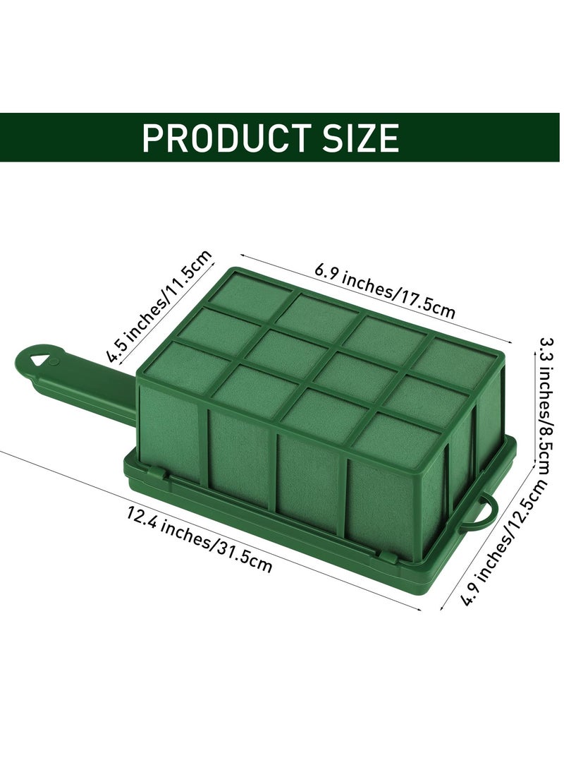 KASTWAVE 2-Pack Rectangle Floral Foam Cage with Handle - 11.8 x 4.9 x 3.1 Inches, Ideal for Fresh Flower Arrangements and Home Party Decorations - Image 2