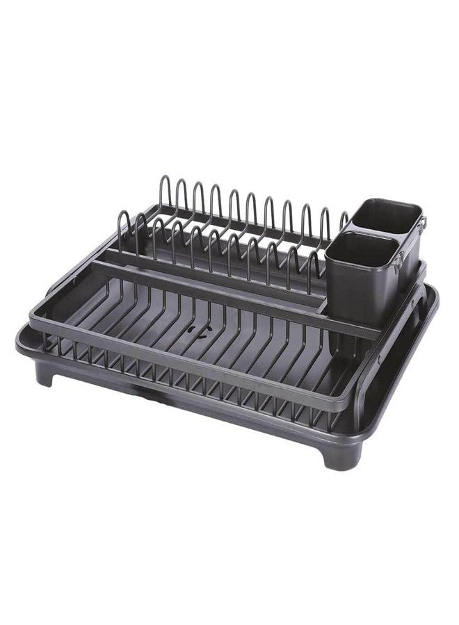 DOYKLI 3 in 1 Durable Plastic Kitchen Sink, Large Dish Rack Drainer, Drying Rack Washing Basket with Tray for Kitchen, Dish Rack Organizers, Utensils Drainer Basket for Kitchen_Grey - Image 5