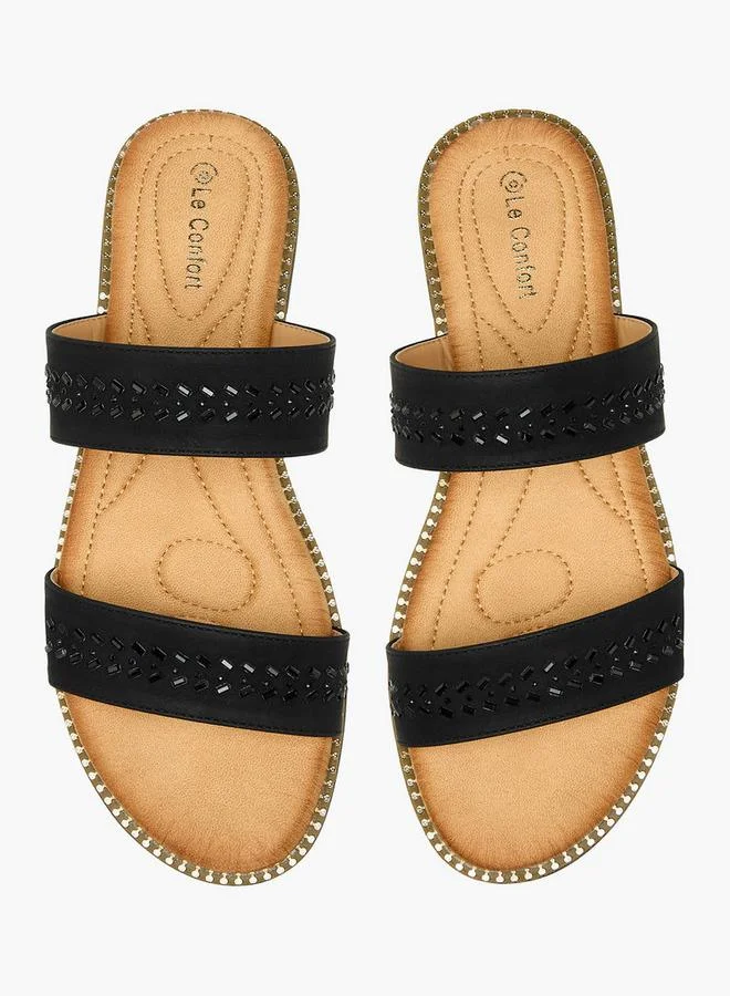 Le Confort Women Studded Slide Sandals