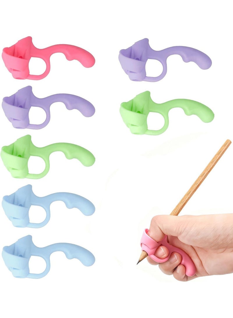 8 PCS Silicone Pencil Grips - Writing Posture Correction Tool for Kids & Adults, Comfortable Handwriting Aid for Special Needs, Classroom - Image 1