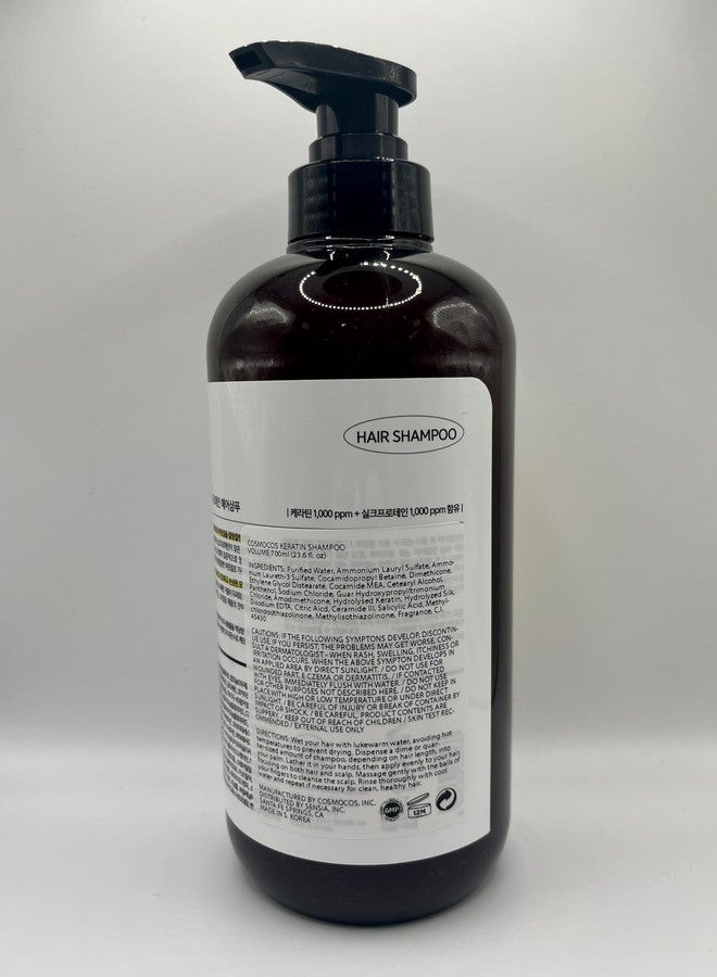 COSMOCOS KERATIN SILK PROTEIN HAIR SHAMPOO 700 ml / 23.6 fl oz - Image 5