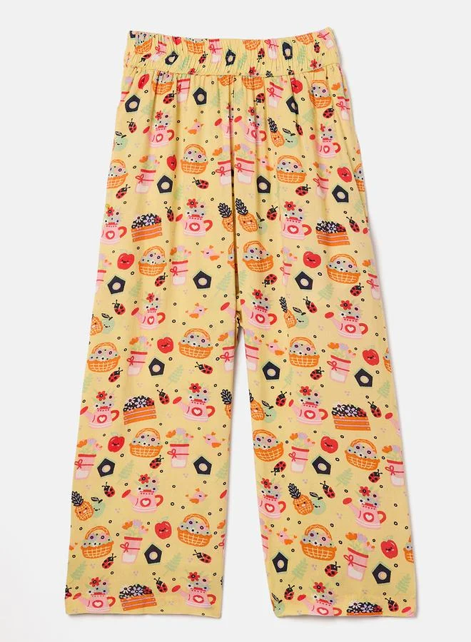 ستايلو بج Backyard Garden Graphic Print Shirt & Pyjama Set by Styli