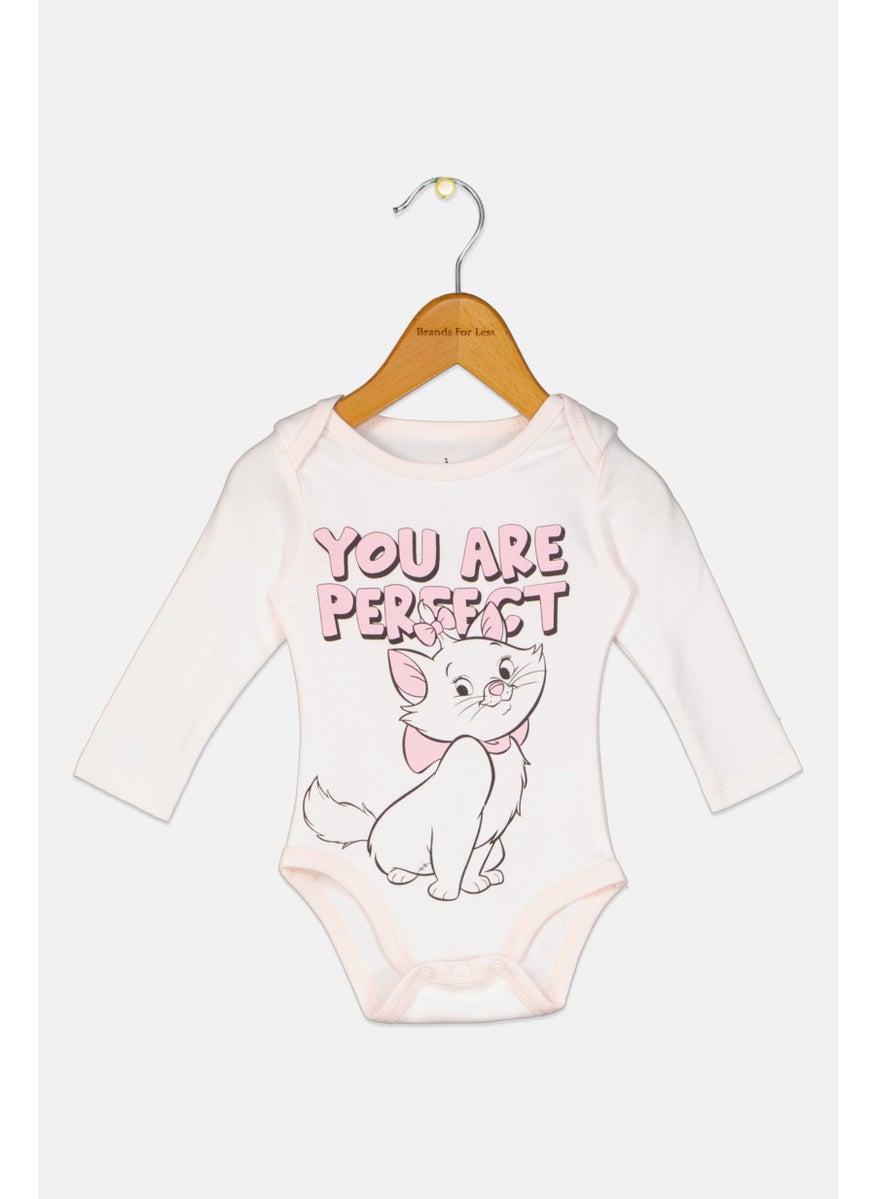 Disney Toddlers Girl Long Sleeve Graphic Print Bodysuits, Multicolor  - Image 1