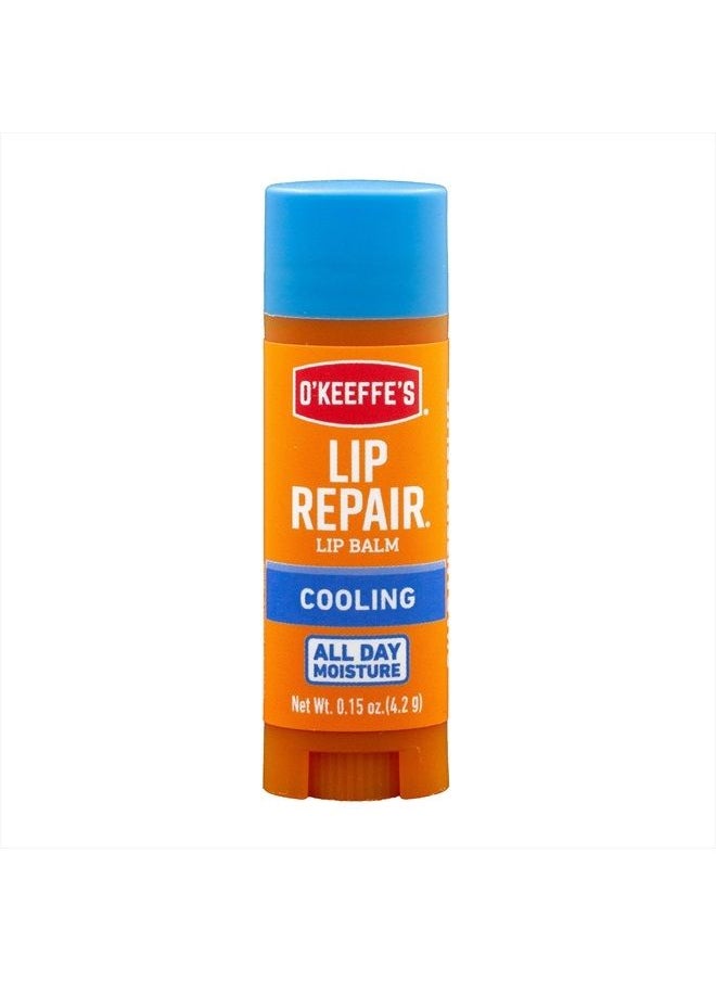 O'Keeffe's - Cooling Relief Lip Repair Lip Balm for Dry, Cracked Lips, Stick,, (Pack of 1) - Image 1