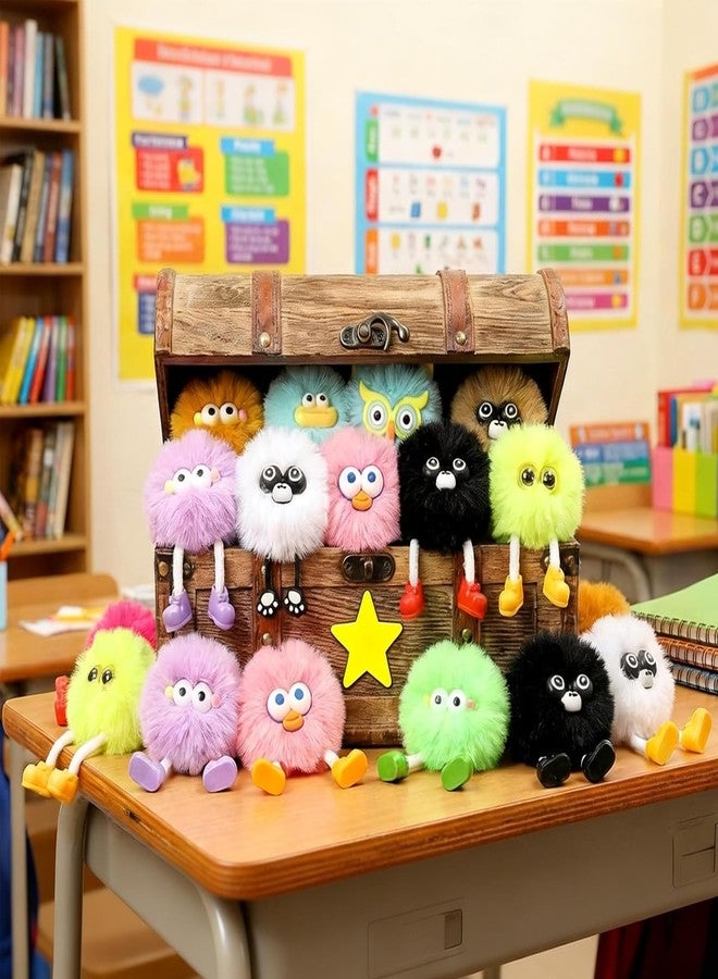 Niskite Treasure Box Toys for Classroom: 24 Pack Cute Plush Keychains For Kids – Bulk Class Prize Student Rewards Back To School Gifts Party Favors Goodie Bags Stuffers - Image 2