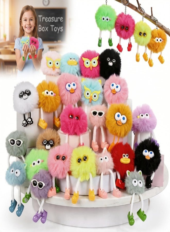 Niskite Treasure Box Toys for Classroom: 24 Pack Cute Plush Keychains For Kids – Bulk Class Prize Student Rewards Back To School Gifts Party Favors Goodie Bags Stuffers - Image 1
