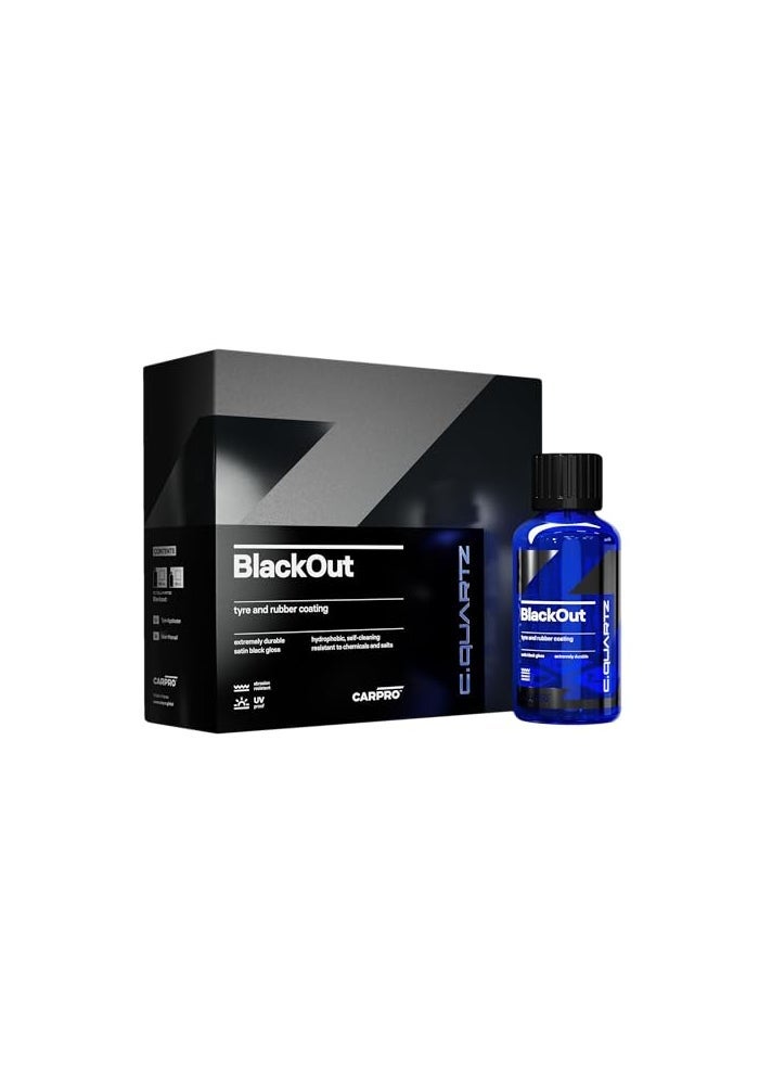 CARPRO CQUARTZ بلاك آوت - طلاء الإطارات والمطاط (50 مل)