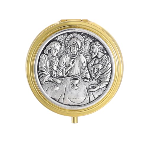 KOMI LastSupper Rosary Box First Communion Jewelry Box, First Communion Souvenirs Confirmation Gifts for Catholics, Trinket Boxes - Image 1