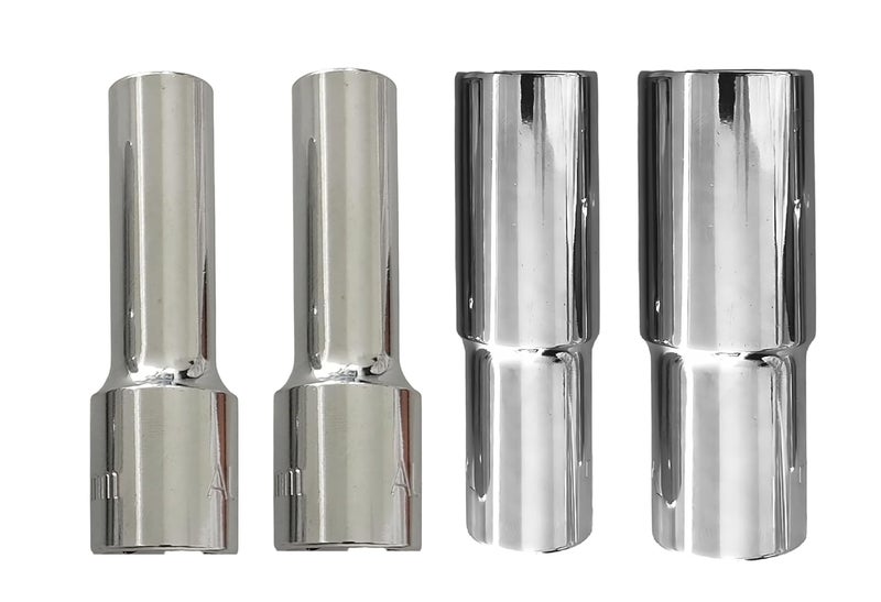 4 NEX 10mm + 12mm + 19mm + 22mm, 1/2" Drive Hex Long Chrome Vanadium Steel, Anti Rust, Heavy Duty Socket - Image 1