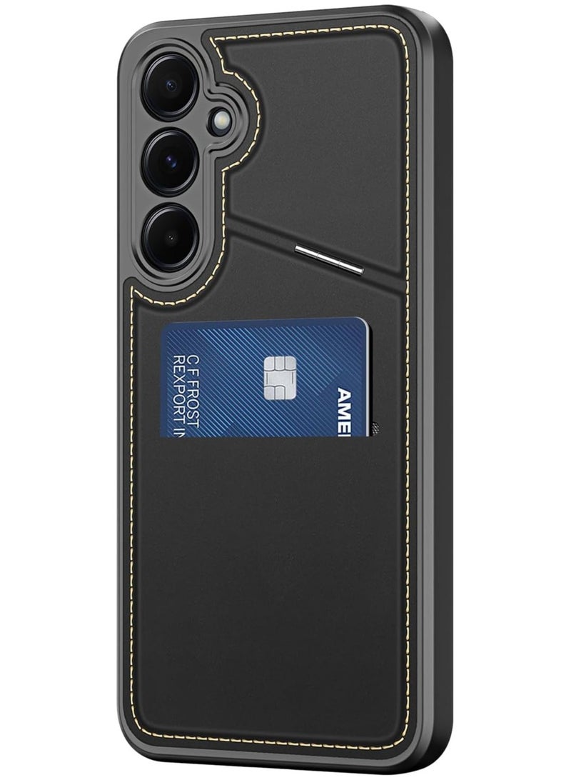Case Compatible with Samsung Galaxy A15 4G Luxury PU Leather Card Holder Case Wallet Cover Shockproof Protective Cover - Image 1