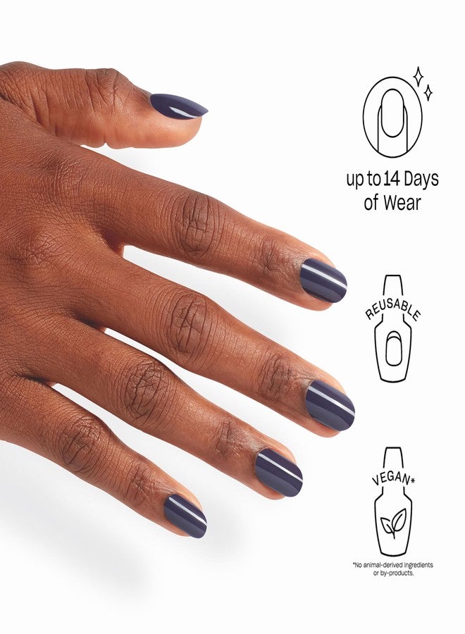 OPI On Point Less is Norse | Short Round Dark Deep Blue Press On Nails | 24 Count with Nail Glue | Long Lasting, Reusable, Non-damaging | Fall 2025 Shades - Image 2