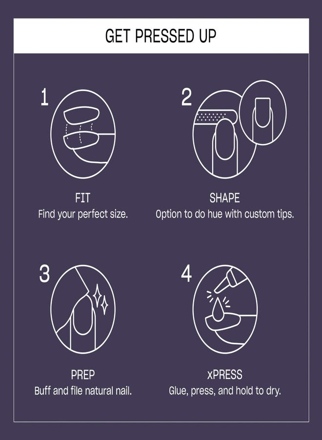 OPI On Point Less is Norse | Short Round Dark Deep Blue Press On Nails | 24 Count with Nail Glue | Long Lasting, Reusable, Non-damaging | Fall 2025 Shades - Image 4