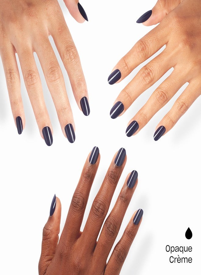 OPI On Point Less is Norse | Short Round Dark Deep Blue Press On Nails | 24 Count with Nail Glue | Long Lasting, Reusable, Non-damaging | Fall 2025 Shades - Image 3