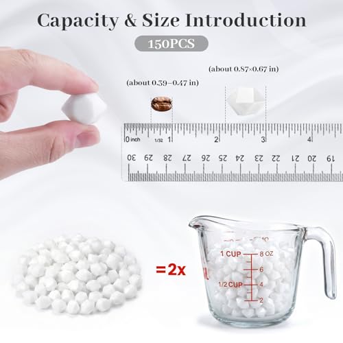 DomeStar 150PCS Fake Ice White Acrylic Fake Diamonds Vase Filler Plastic Gems Crushed Ice Rocks for Home Table Decorations - Image 3